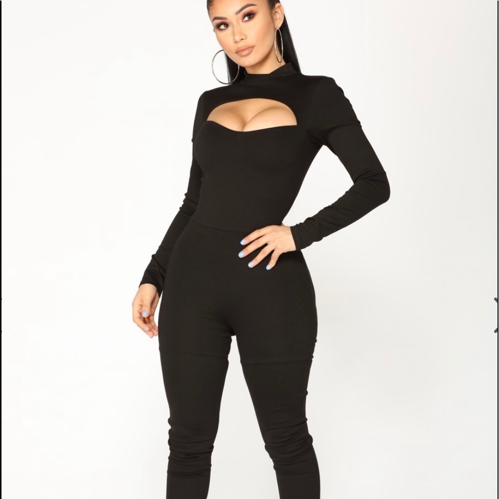 Fashion nova black jumpsuit